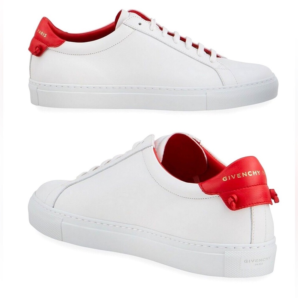 Givenchy white red urban knots sneakers 38.5 7.5